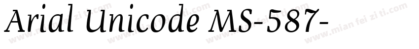 Arial Unicode MS-587字体转换